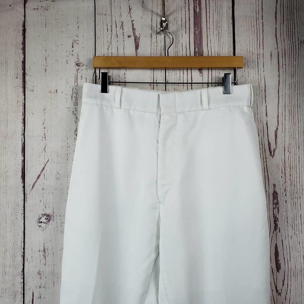 Hanover uniform Company Uniform Pants Mens Size Large Flat Front White